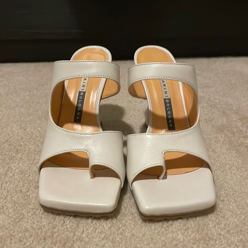 White Summer Mule Pumps